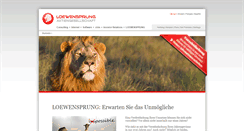 Desktop Screenshot of loewensprung.com