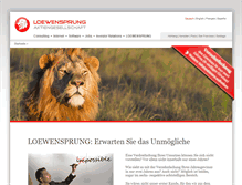 Tablet Screenshot of loewensprung.com